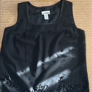 Black Embellished Women's Top